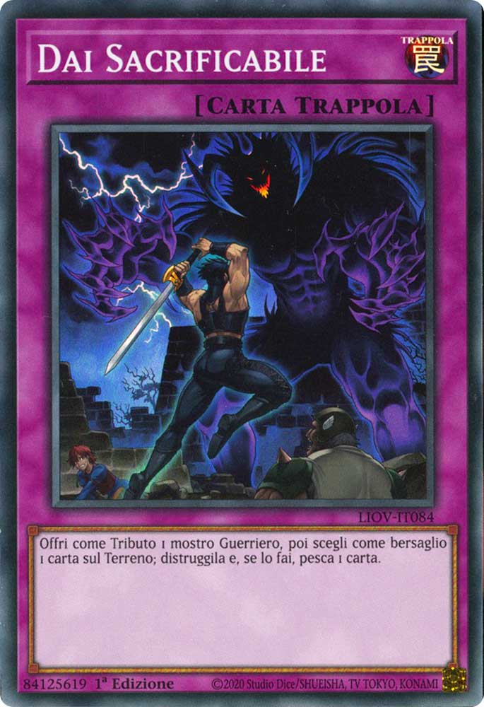 LIOV-IT084 Dai Sacrificabile super rara 1a Edizione (IT) -NEAR MINT-
