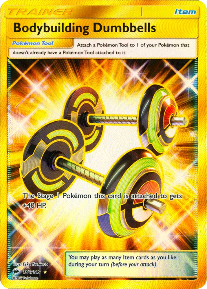 161 / 147 Bodybuilding Dumbbells rara segreta foil (EN) -NEAR MINT-