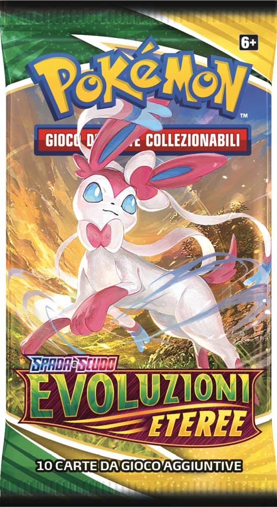 Spada e Scudo Evoluzioni Eteree artwork Sylveon busta 10 carte (IT)