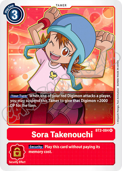 BT02-EN084 Sora Takenouchi rara normale (EN) -NEAR MINT-