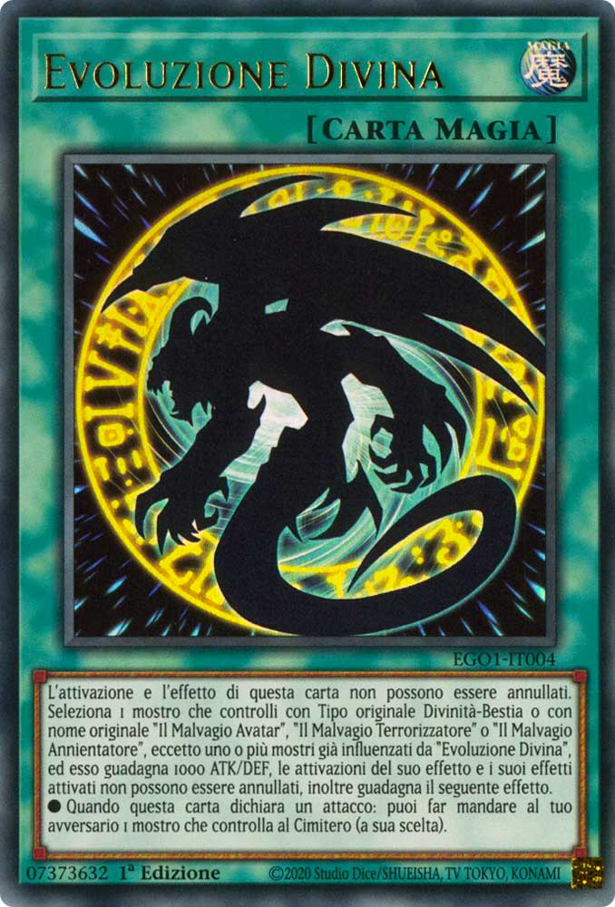 EGO1-IT004 Evoluzione Divina ultra rara 1a Edizione (IT) -NEAR MINT-