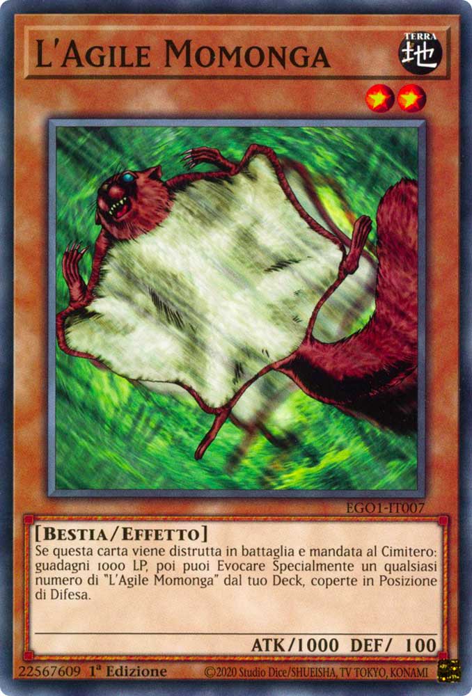 EGO1-IT007 L'Agile Momonga comune 1a Edizione (IT) -NEAR MINT-