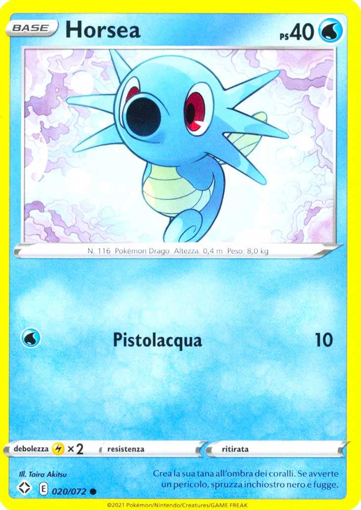 20 / 72 Horsea Comune normale (IT) -NEAR MINT-