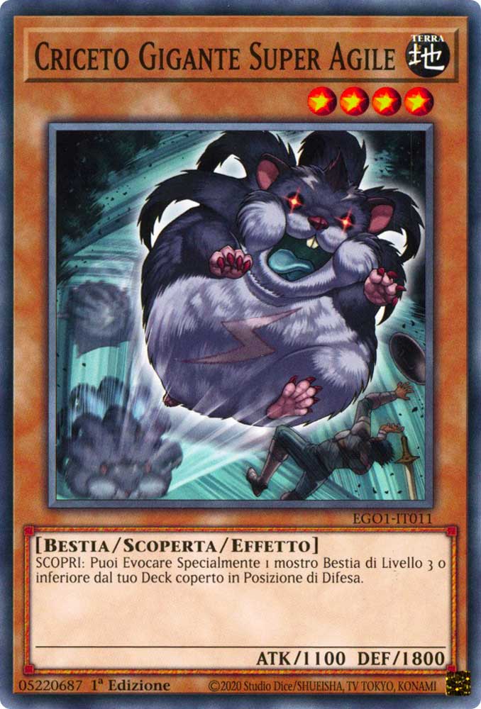 EGO1-IT011 Criceto Gigante Super Agile comune 1a Edizione (IT) -NEAR MINT-