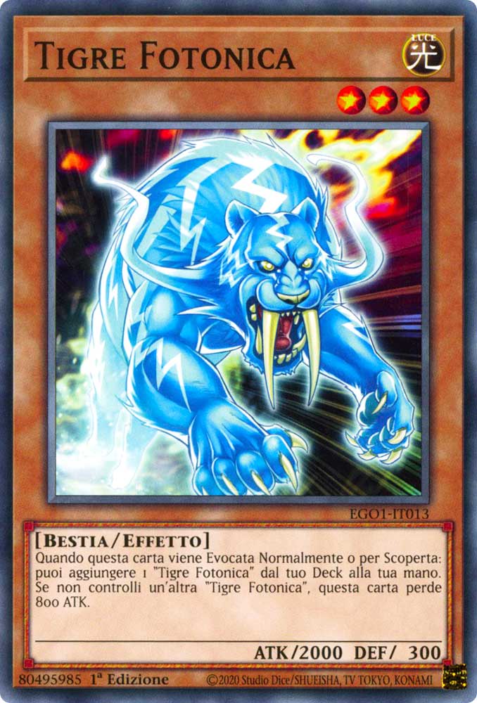 EGO1-IT013 Tigre Fotonica comune 1a Edizione (IT) -NEAR MINT-