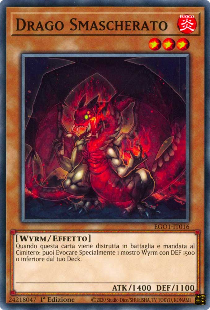 EGO1-IT016 Drago Smascherato comune 1a Edizione (IT) -NEAR MINT-