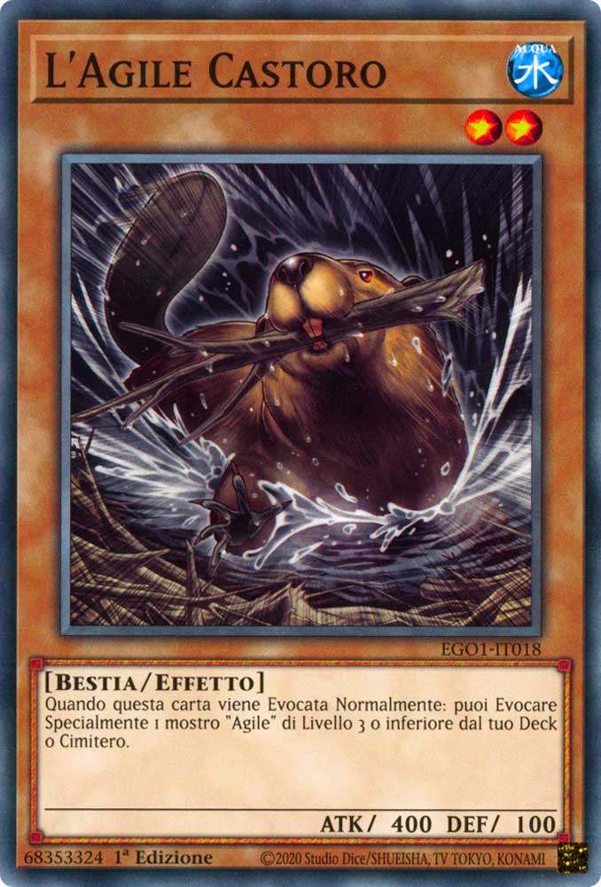 EGO1-IT018 L'Agile Castoro comune 1a Edizione (IT) -NEAR MINT-