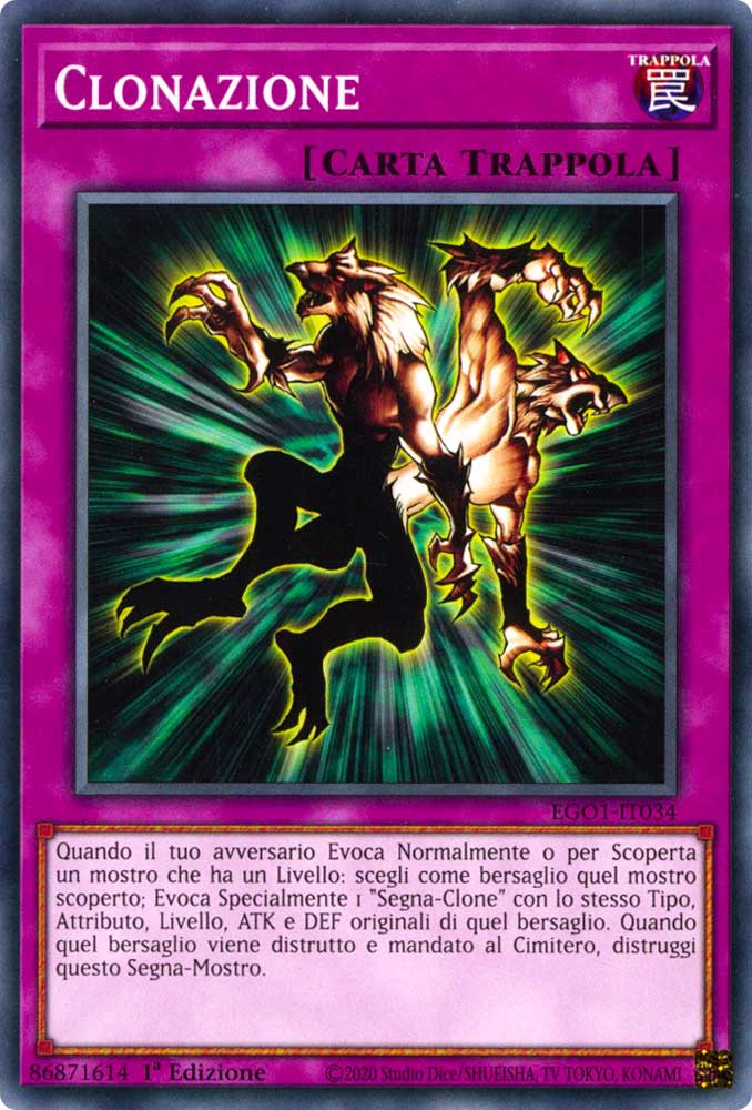 EGO1-IT034 Clonazione comune 1a Edizione (IT) -NEAR MINT-