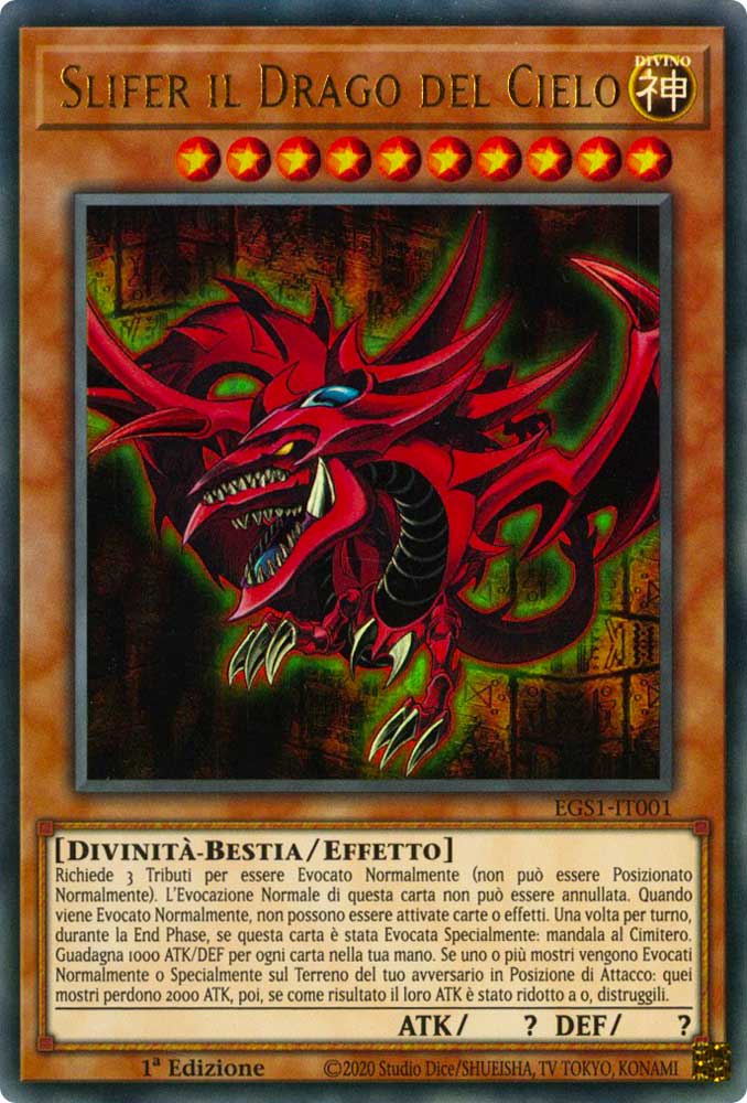 EGS1-IT001 Slifer il Drago del Cielo ultra rara 1a Edizione (IT) -NEAR MINT-
