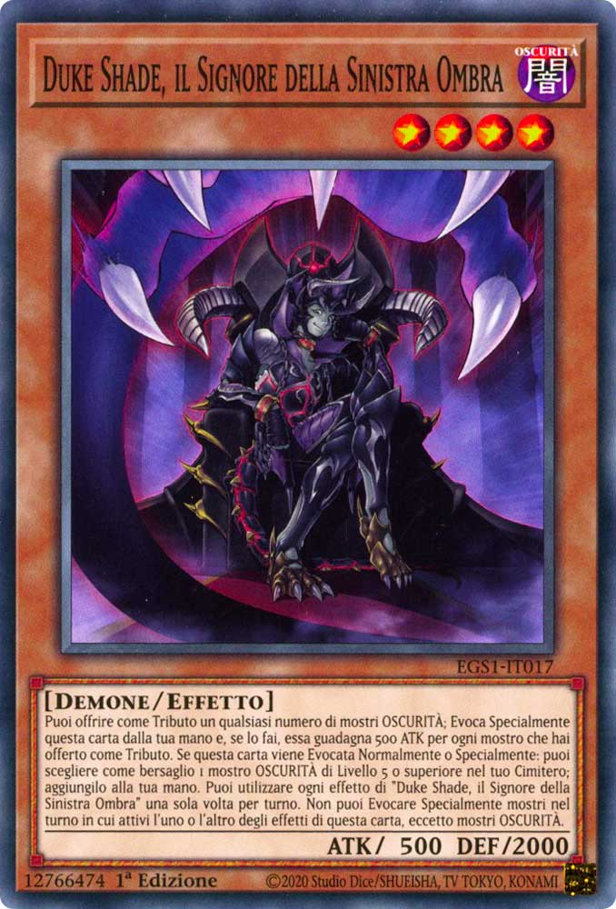 EGS1-IT017 Duke Shade, il Signore della Sinistra Ombra comune 1a Edizione (IT) -NEAR MINT-