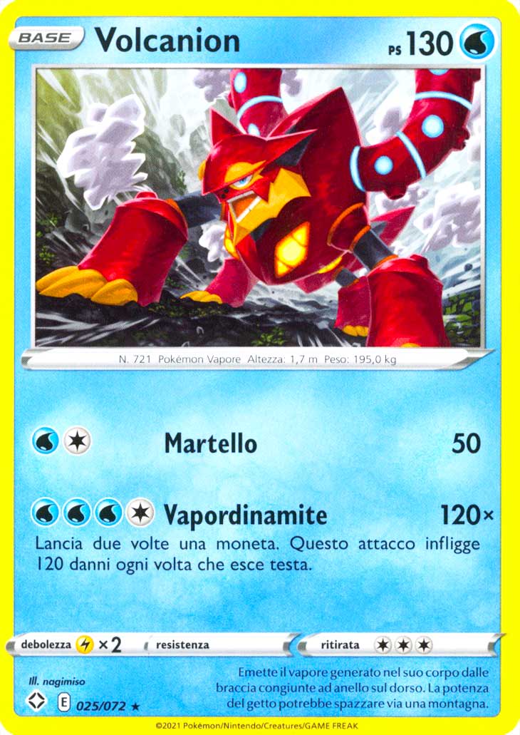 25 / 72 Volcanion Rara normale (IT) -NEAR MINT-