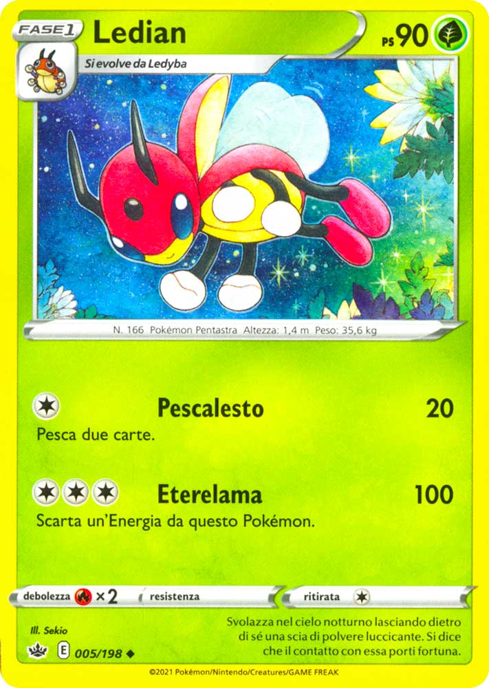 005 / 198 Ledian Non Comune normale (IT) -NEAR MINT-