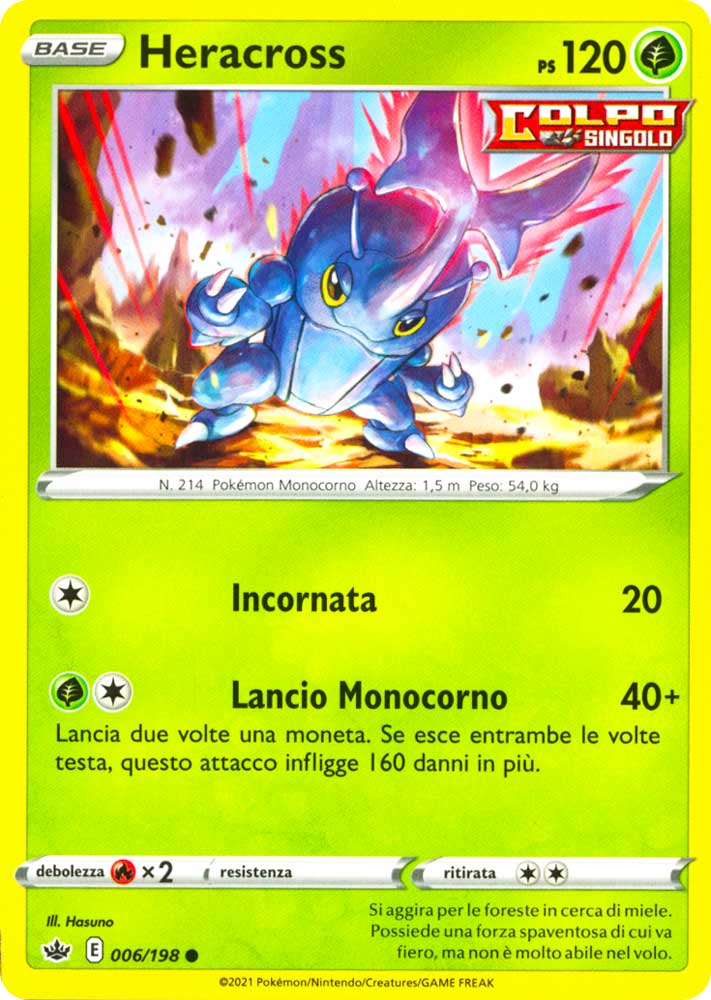 006 / 198 Heracross Comune normale (IT) -NEAR MINT-