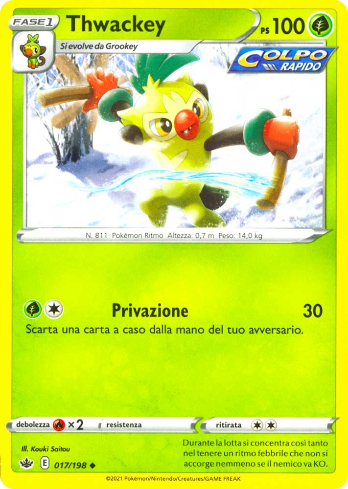 017 / 198 Thwackey Non Comune normale (IT) -NEAR MINT-