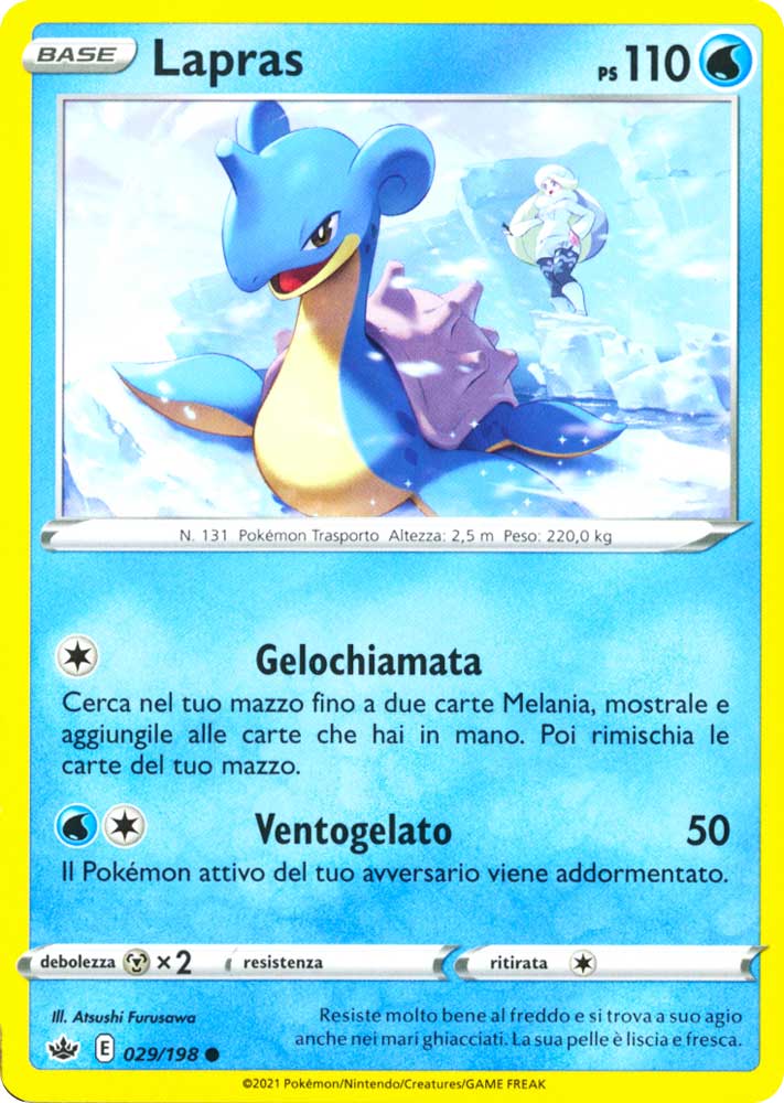 029 / 198 Lapras Comune normale (IT) -NEAR MINT-