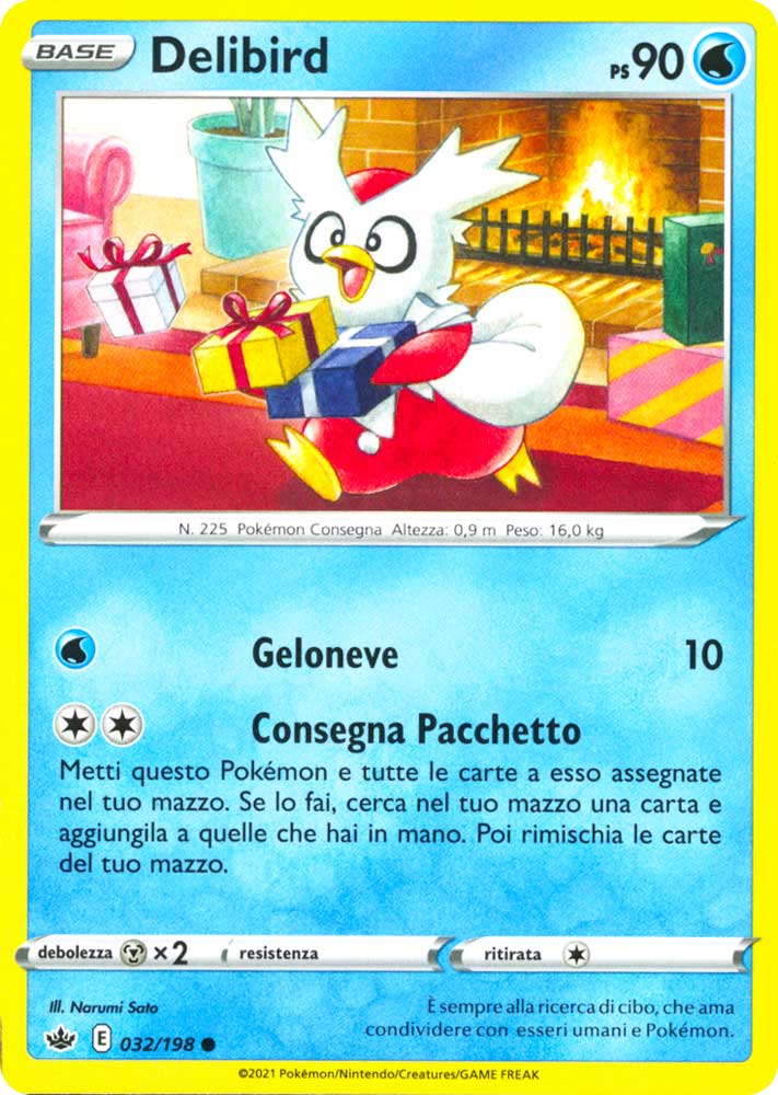 032 / 198 Delibird Comune normale (IT) -NEAR MINT-