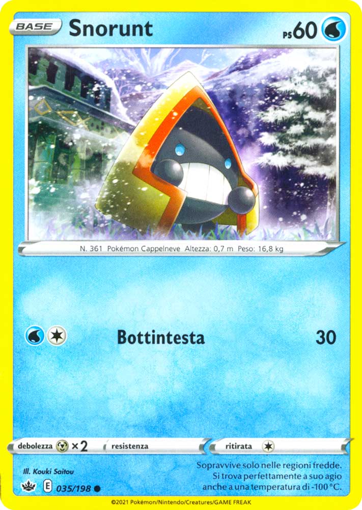 035 / 198 Snorunt Comune normale (IT) -NEAR MINT-