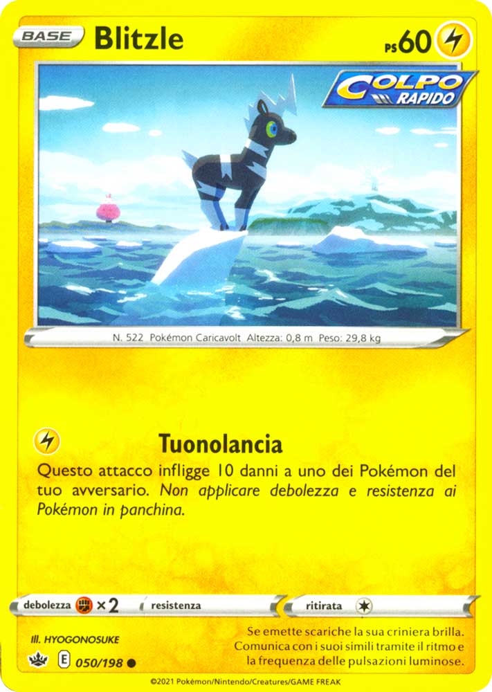 050 / 198 Blitzle Comune normale (IT) -NEAR MINT-
