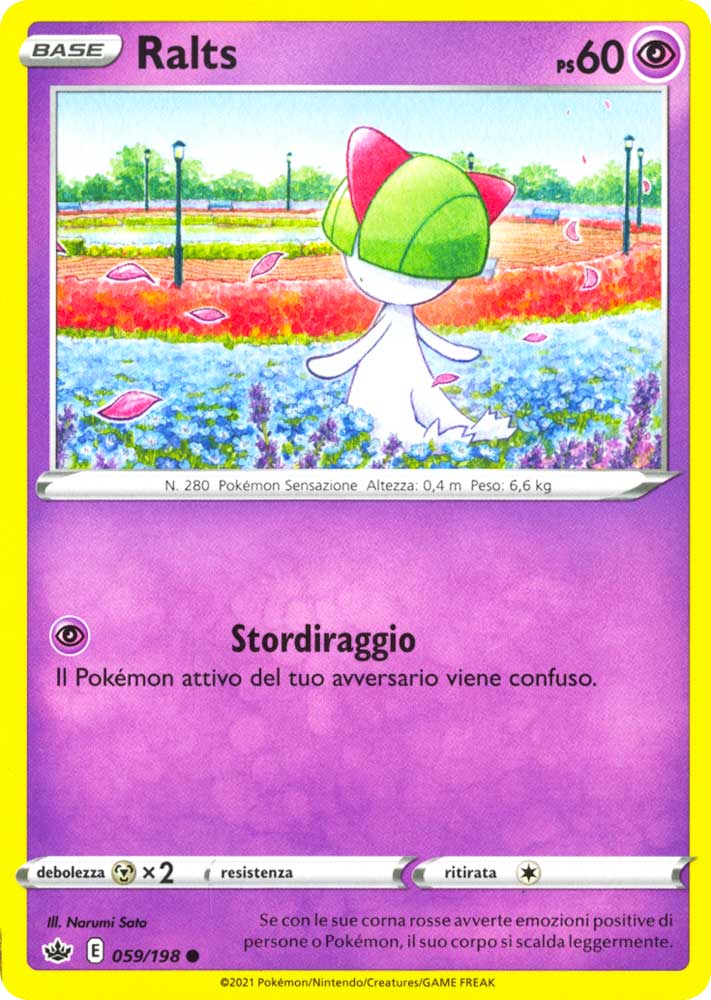 059 / 198 Ralts Comune normale (IT) -NEAR MINT-