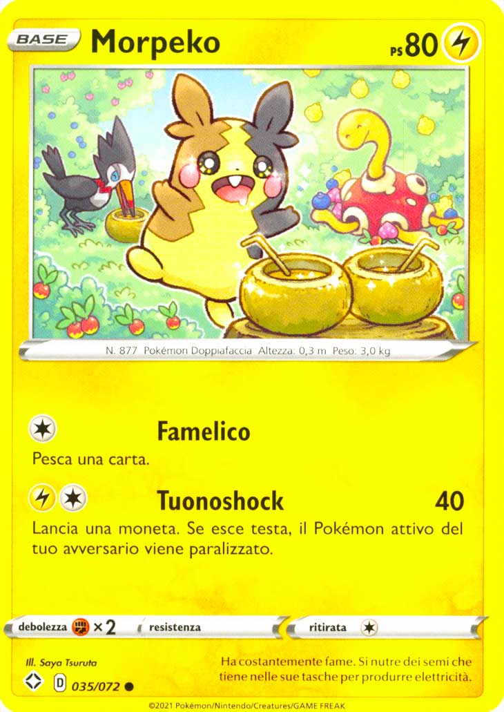 35 / 72 Morpeko Comune normale (IT) -NEAR MINT-