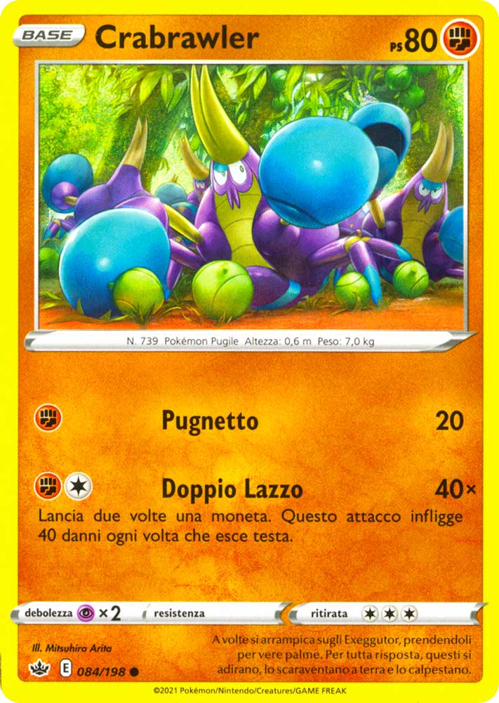 084 / 198 Crabrawler Comune normale (IT) -NEAR MINT-