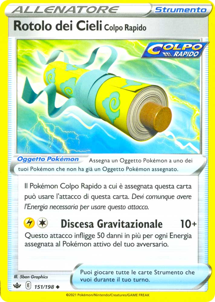 151 / 198 Rotolo dei Cieli Colpo Rapido Non Comune normale (IT) -NEAR MINT-