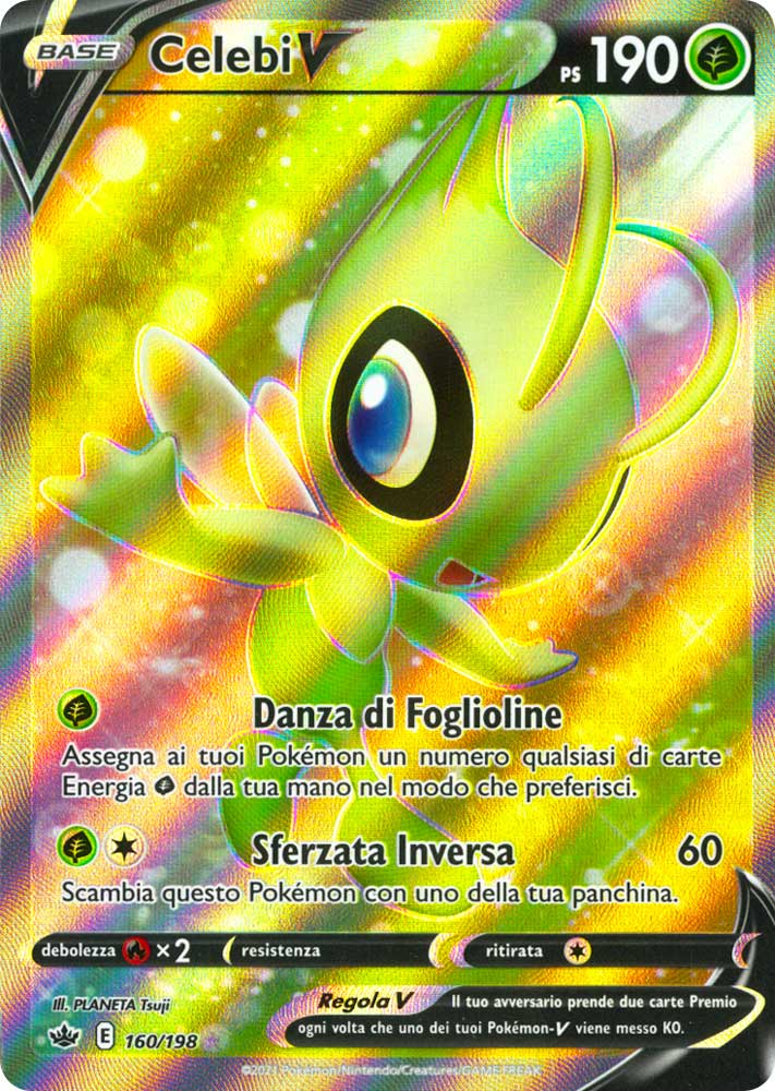 160 / 198 Celebi V Ultra Rara V Full Art foil (IT) -NEAR MINT-