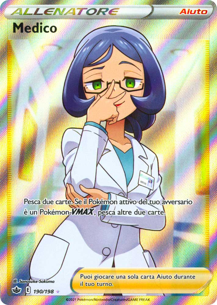 190 / 198 Medico Ultra Rara Full Art foil (IT) -NEAR MINT-
