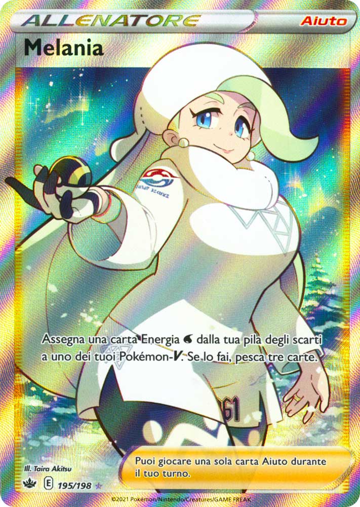 195 / 198 Melania Ultra Rara Full Art foil (IT) -NEAR MINT-