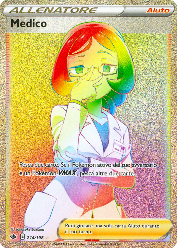 214 / 198 Medico Rara Segreta Rainbow foil (IT) -NEAR MINT-