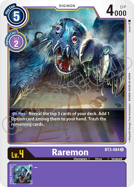 BT03-EN084 Raremon rara normale (EN) -NEAR MINT-