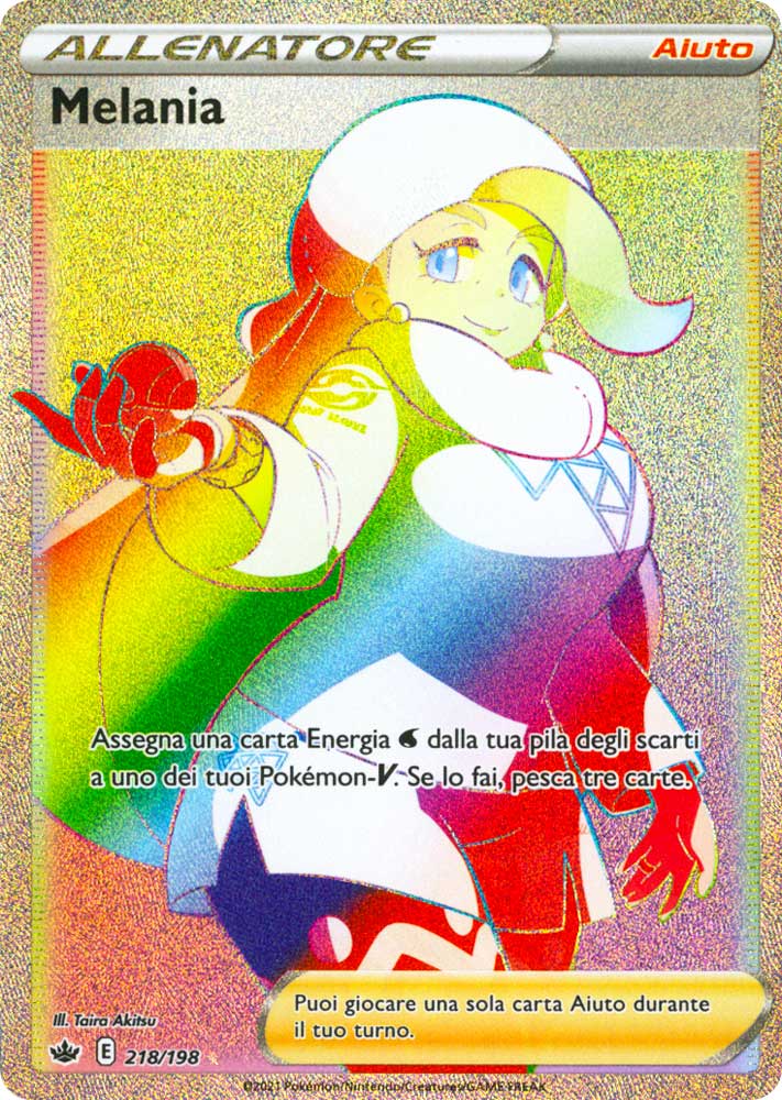 218 / 198 Melania Rara Segreta Rainbow foil (IT) -NEAR MINT-