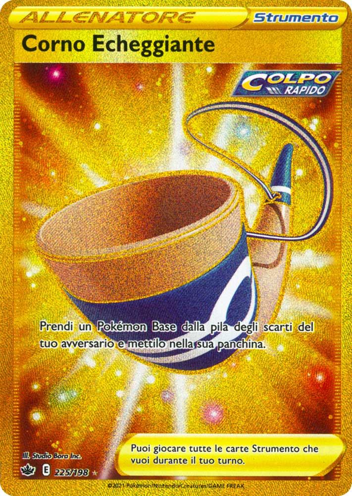 225 / 198 Corno Echeggiante Rara Segreta Gold foil (IT) -NEAR MINT-