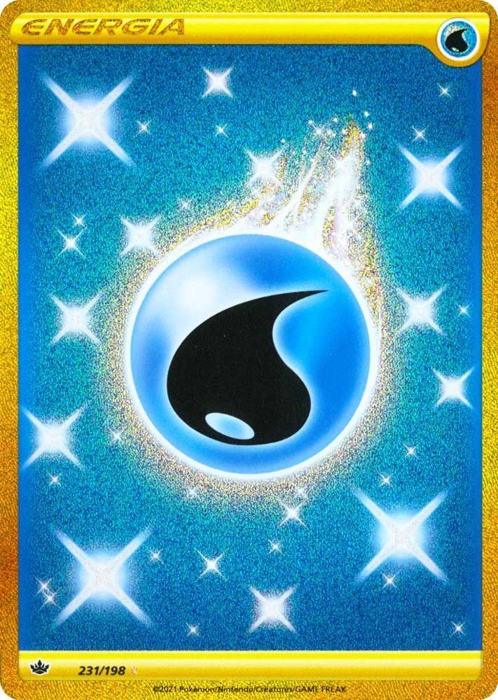 231 / 198 Energia Acqua Rara Segreta Gold foil (IT) -NEAR MINT-