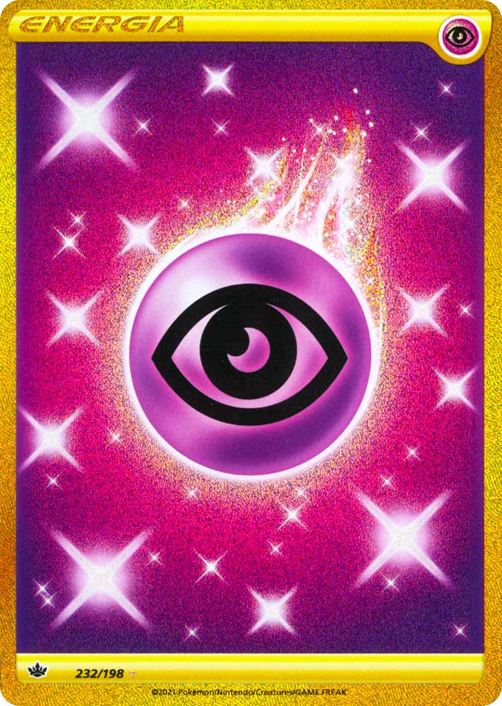 232 / 198 Energia Psico Rara Segreta Gold foil (IT) -NEAR MINT-