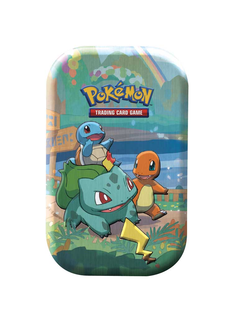 Celebrations Mini Tin da Collezione Kanto Starter: Bulbasaur, Charmender e Squirtle (EN)