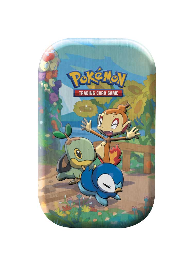 Celebrations Mini Tin da Collezione Sinnoh Starter: Turtwig, Chimchar e Piplup (EN)