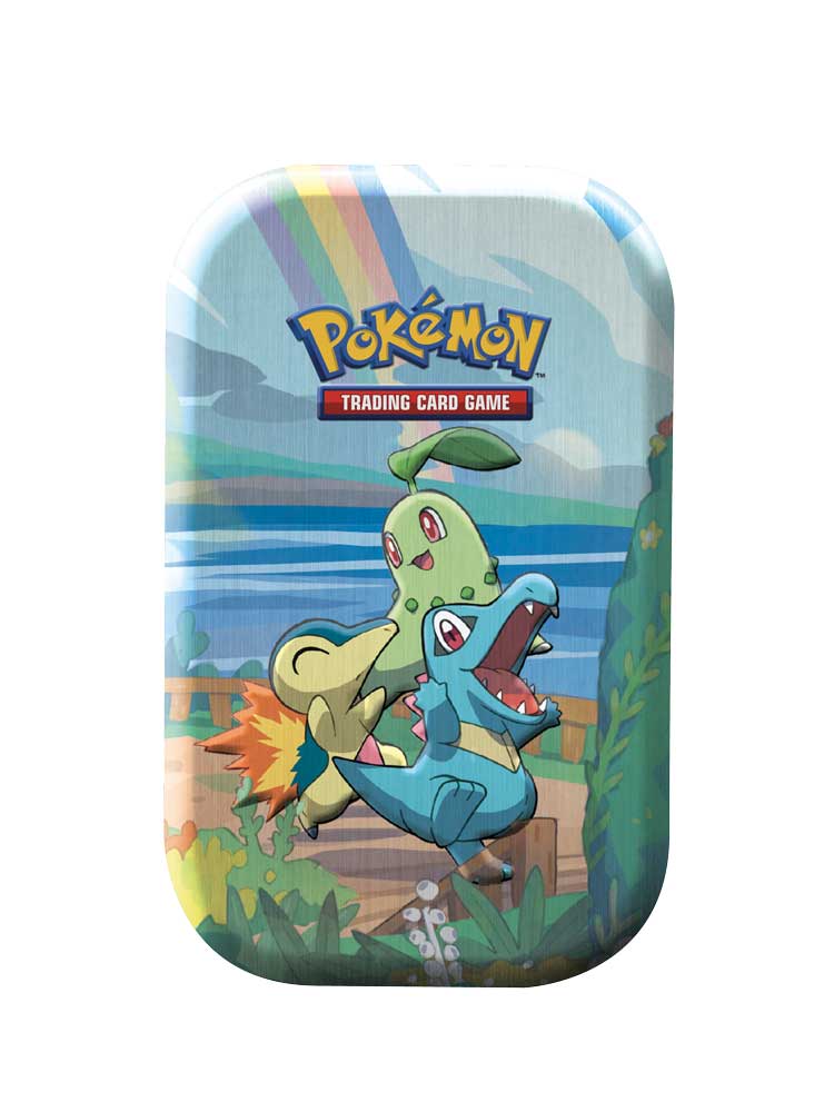 Celebrations Mini Tin da Collezione Johto Starter: Chikorita, Cyndaquill e Totodile (EN)