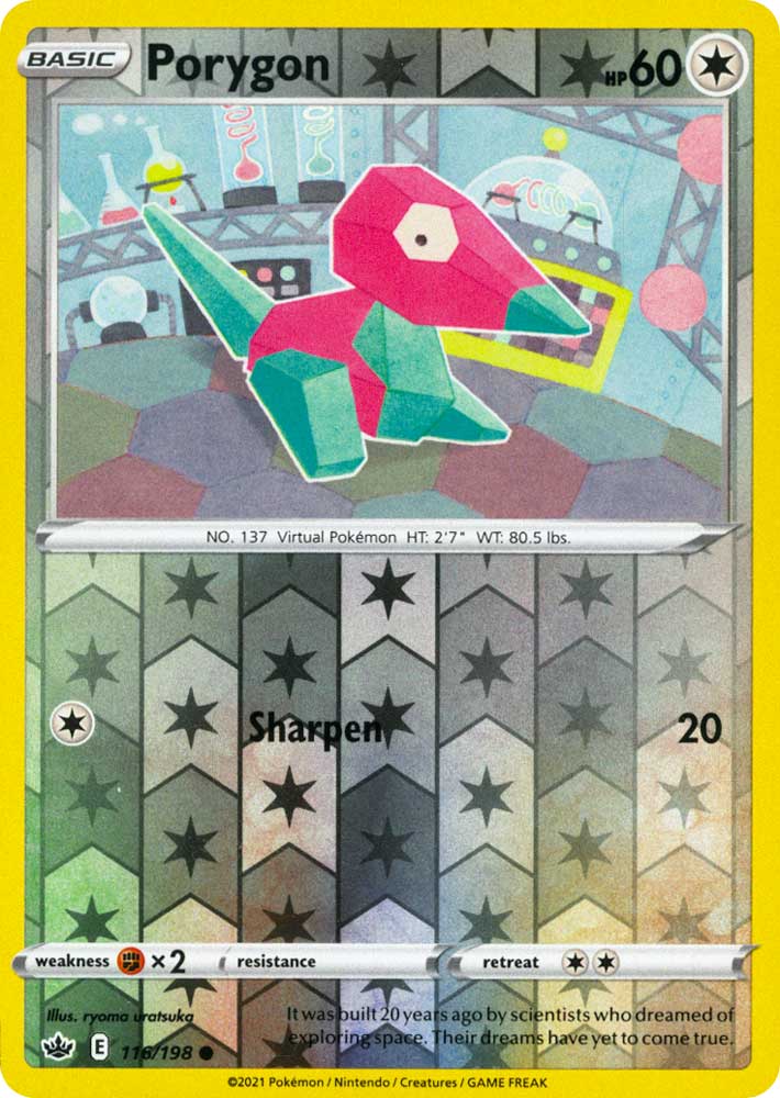 116 / 198 Porygon Comune Reverse foil (EN) -NEAR MINT-