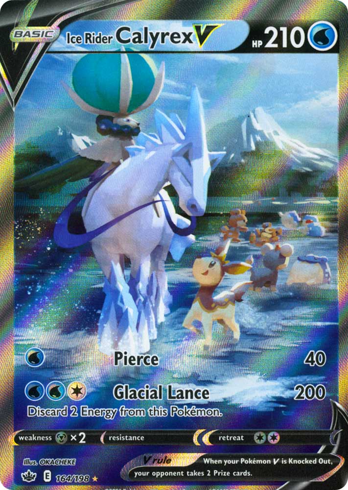 164 / 198 Ice Rider Calyrex  V Ultra Rara V Full Art foil (EN) -NEAR MINT-