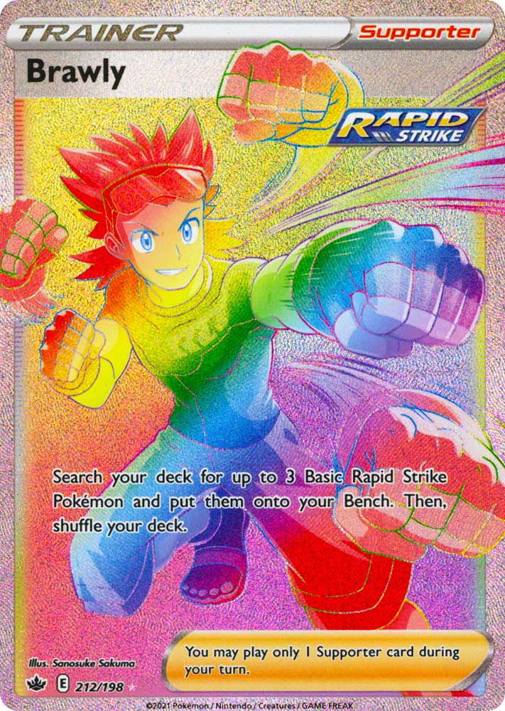 212 / 198 Brawly Rara Segreta Rainbow foil (EN) -NEAR MINT-