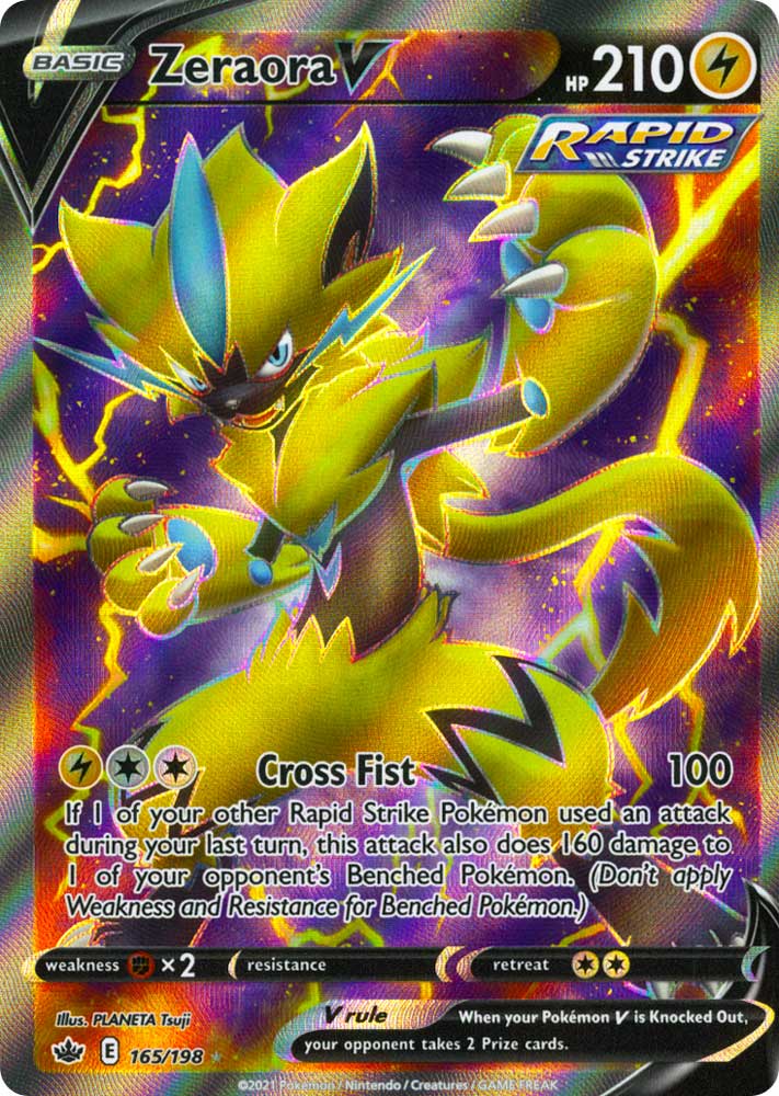 165 / 198 Zeraora V Ultra Rara V Full Art foil (EN) -NEAR MINT-