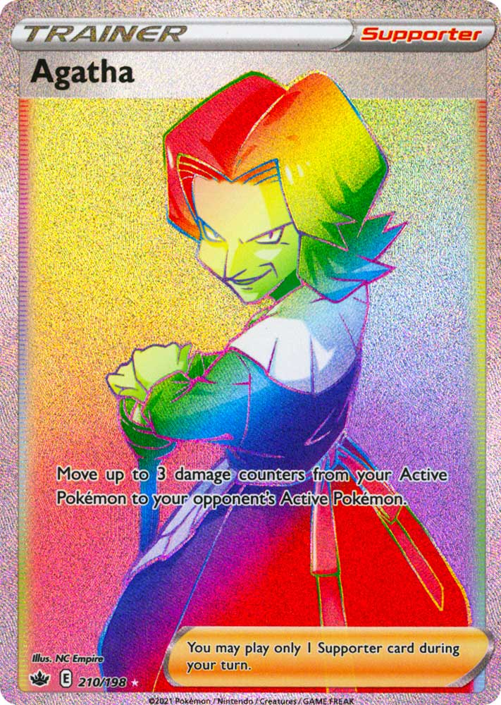210 / 198 Agatha Rara Segreta Rainbow foil (EN) -NEAR MINT-