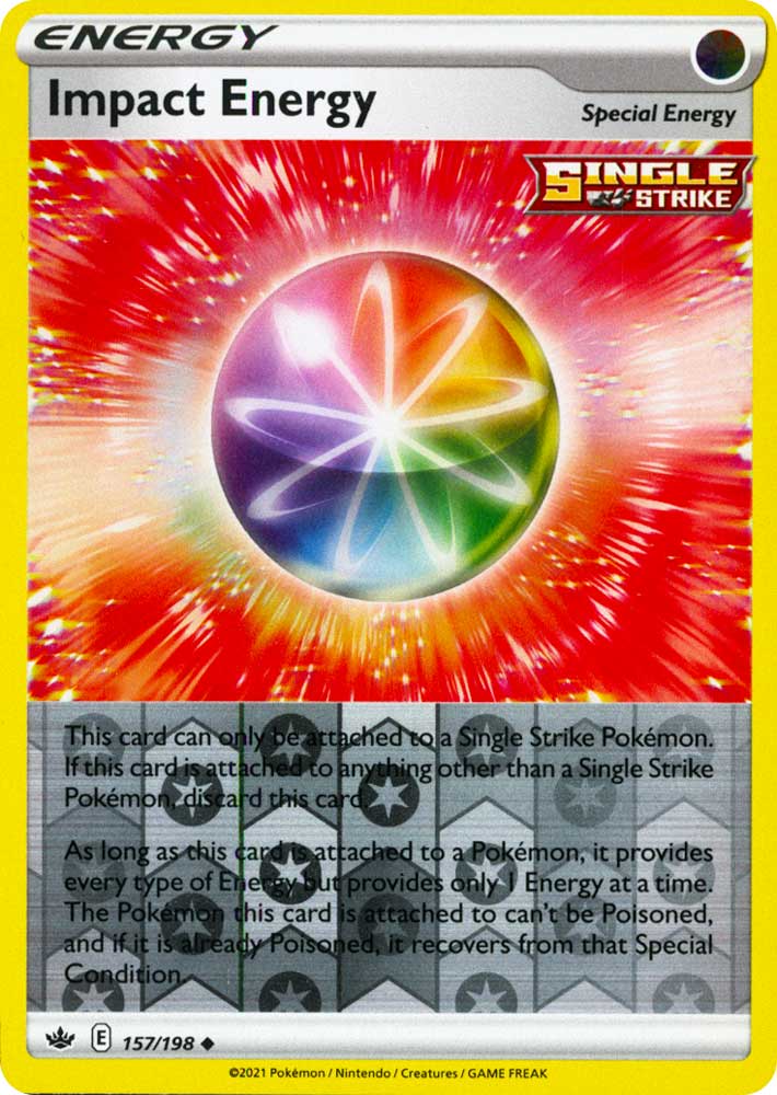 157 / 198 Impact Energy Non Comune Reverse foil (EN) -NEAR MINT-