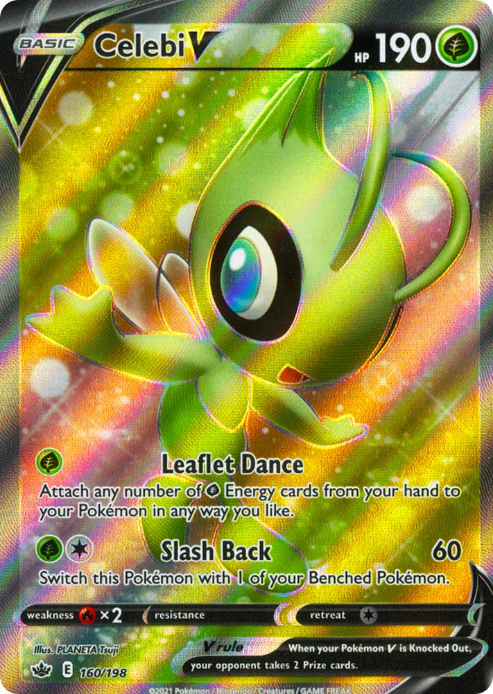 160 / 198 Celebi V Ultra Rara V Full Art foil (EN) -NEAR MINT-