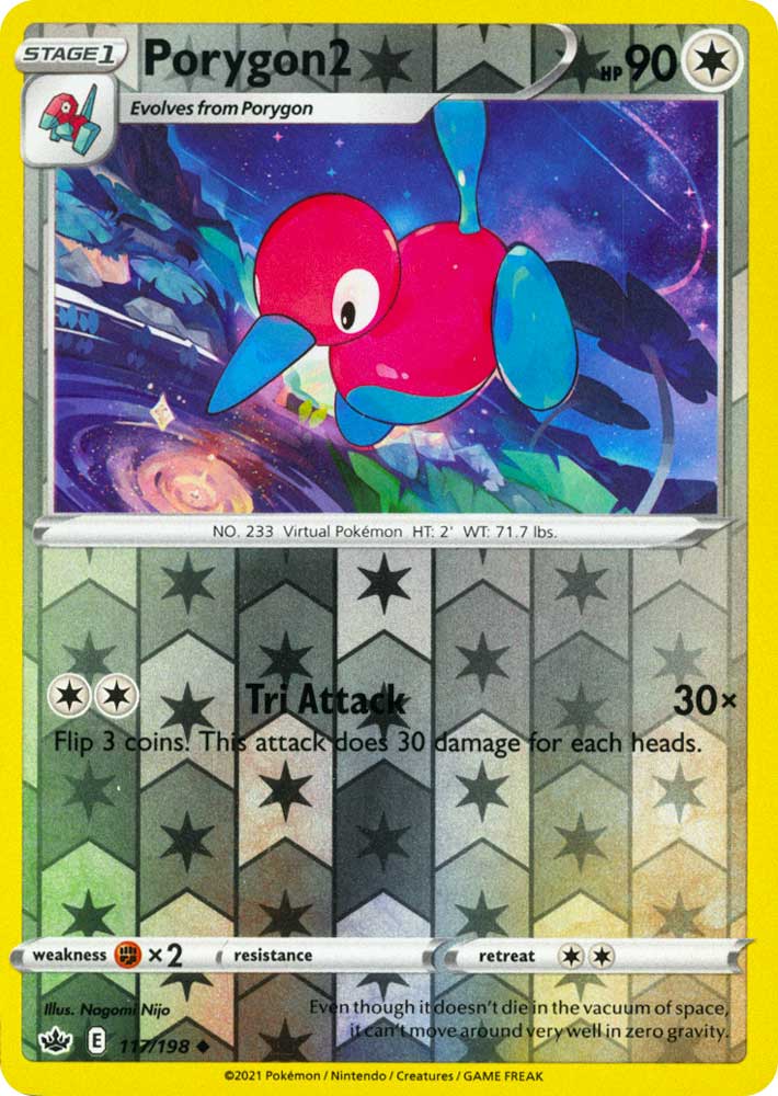 117 / 198 Porygon2 Non Comune Reverse foil (EN) -NEAR MINT-