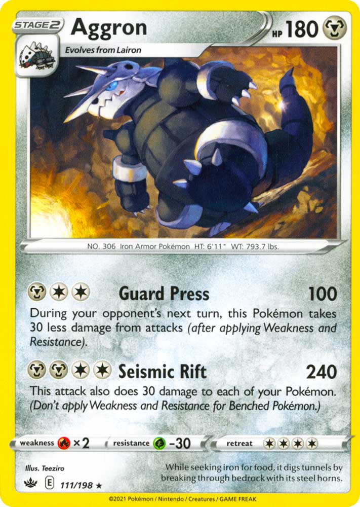 111 / 198 Aggron Rara normale (EN) -NEAR MINT-