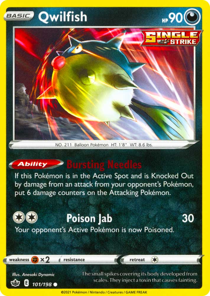 101 / 198 Qwilfish Comune normale (EN) -NEAR MINT-