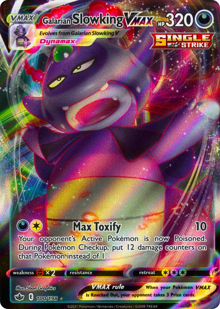 100 / 198 Galarian Slowking VMAX Rara Holo VMAX foil (EN) -NEAR MINT-