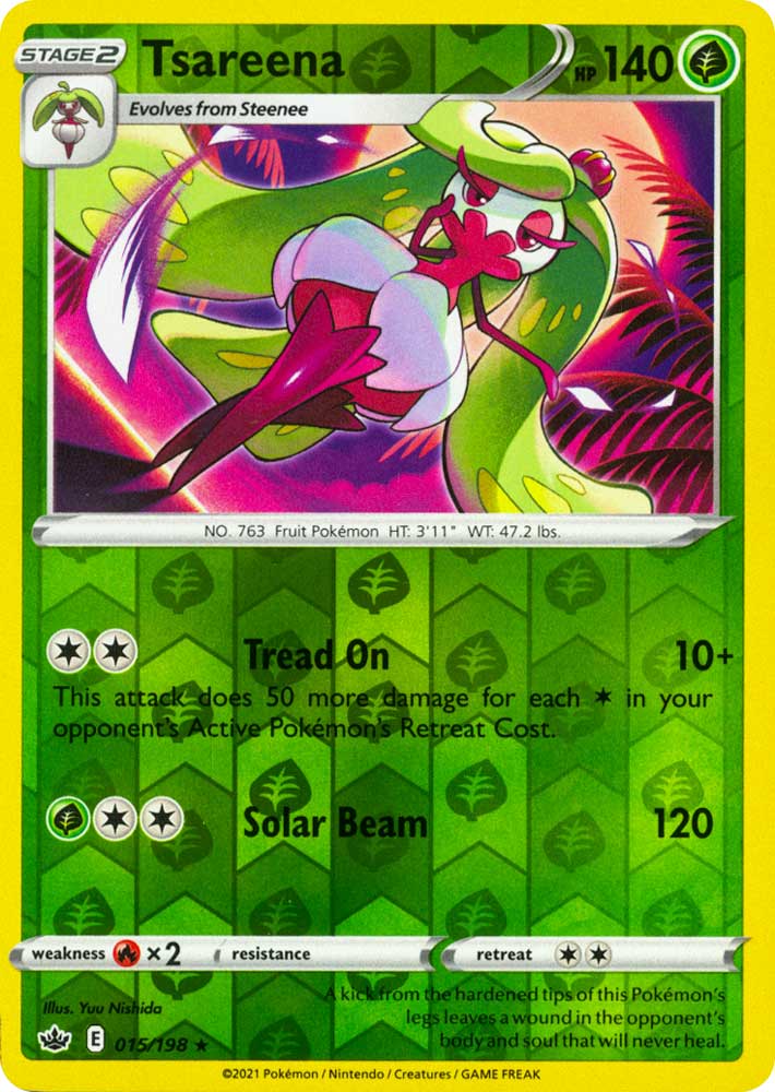 015 / 198 Tsareena Rara Reverse foil (EN) -NEAR MINT-